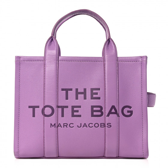 MARC JACOBS Grained Calfskin Small The Tote Bag Regal Orchid