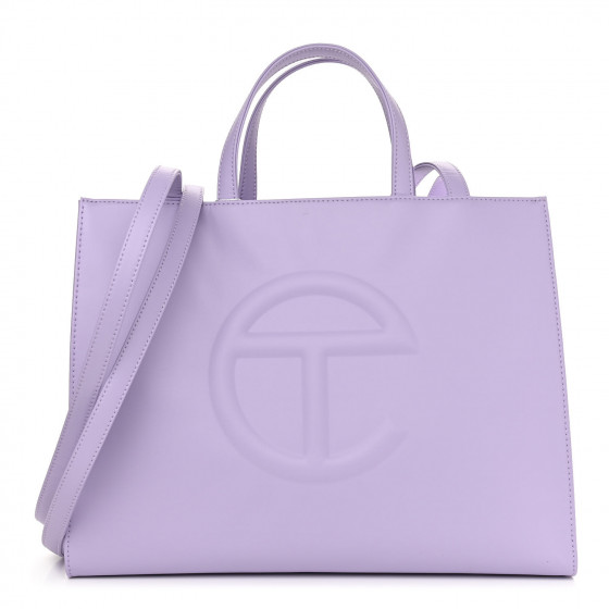 TELFAR Vegan Leather Medium Shopping Bag Lavender