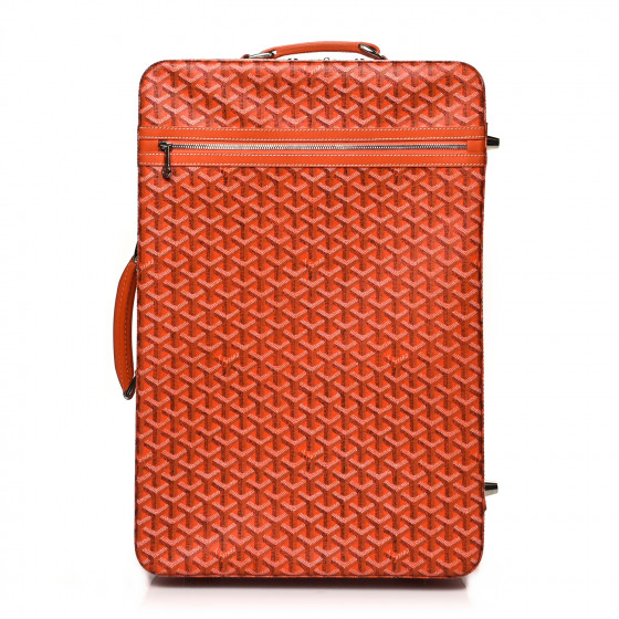 GOYARD Goyardine Rolling Suitcase Trolley PM Orange